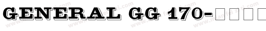 General GG 170字体转换